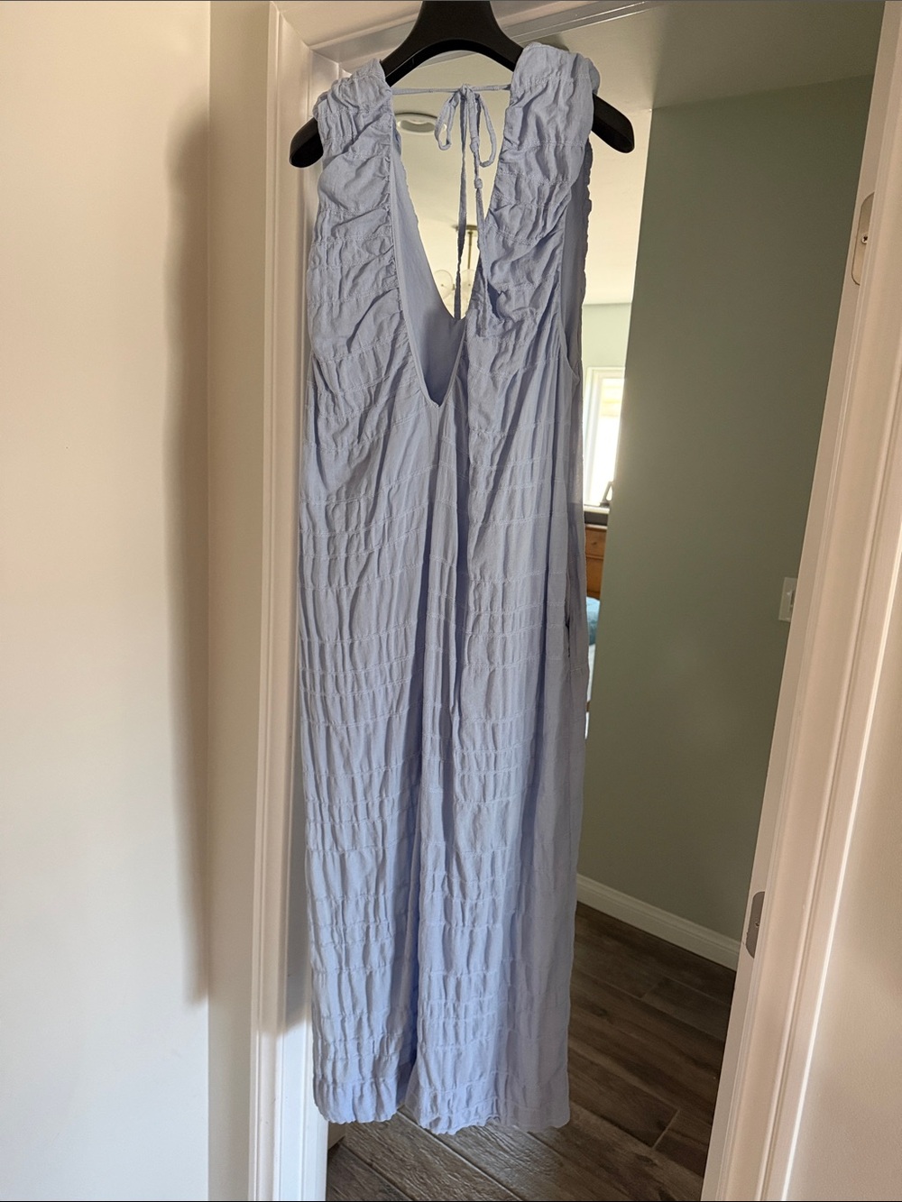 Free people Light Blue Sleeveless V-Neck  dress